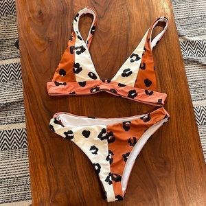 SHEIN cheetah print bikini